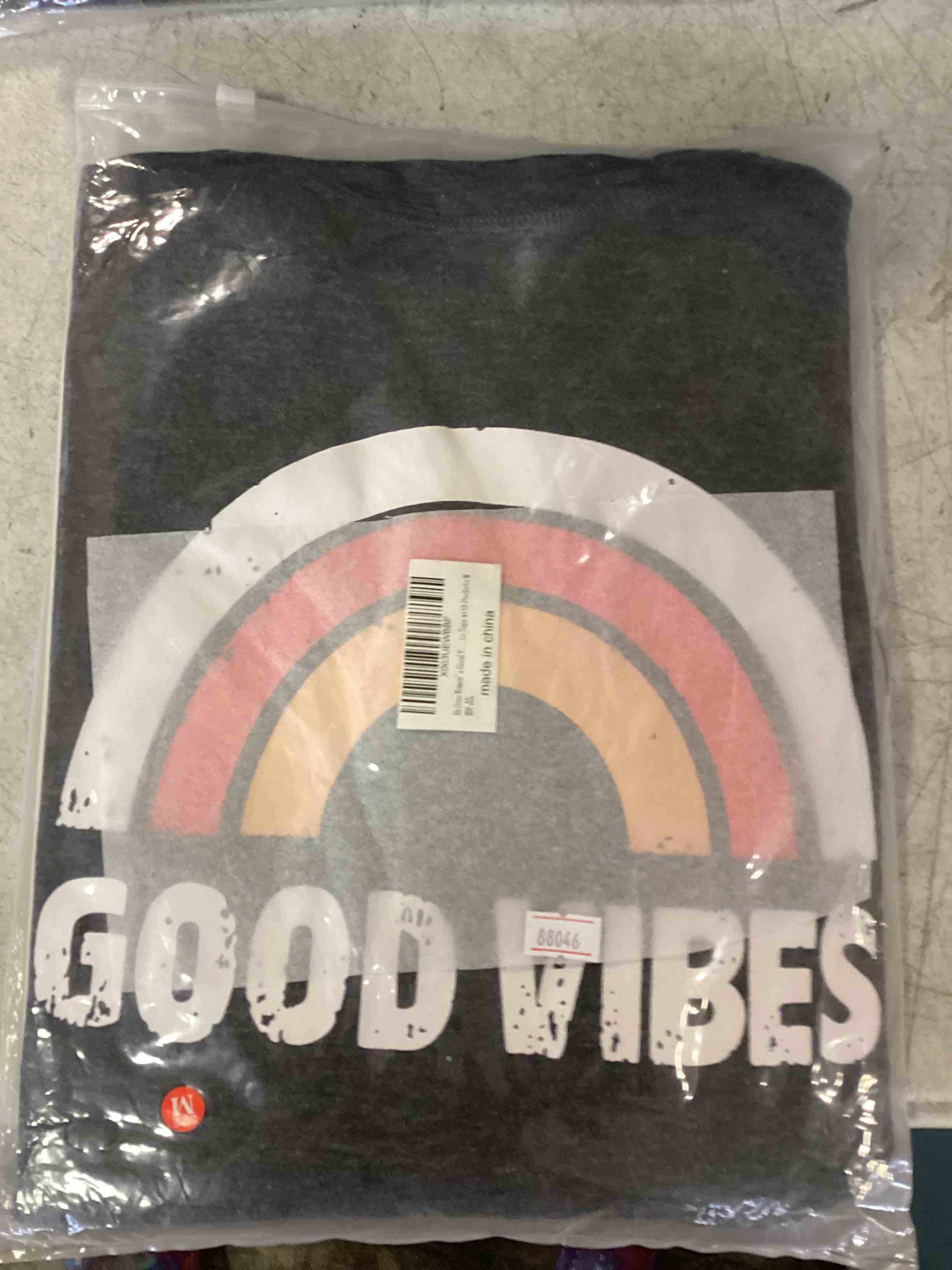 Akihoo Womens Casual Long Sleeve Tunic Tops Crew Neck Shirt Blouses 060 Rainbow Orange Medium