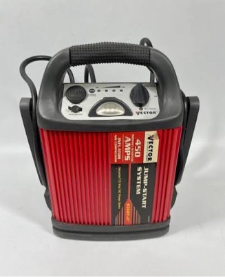 Vector 450-Amp Portable Jump Starter with Inflator