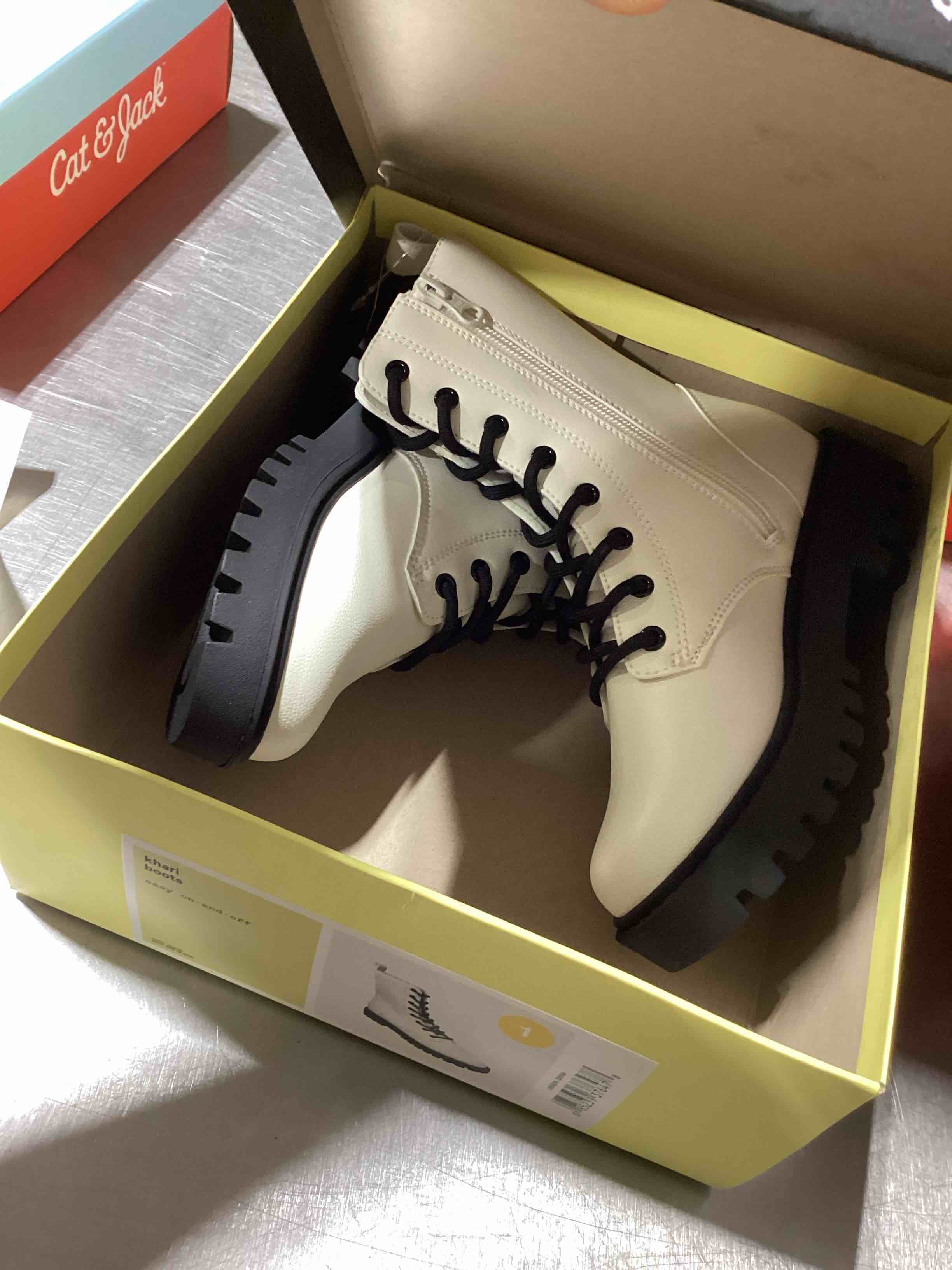 Kids' Khari Lace-Up Combat Boots - art class™ 1