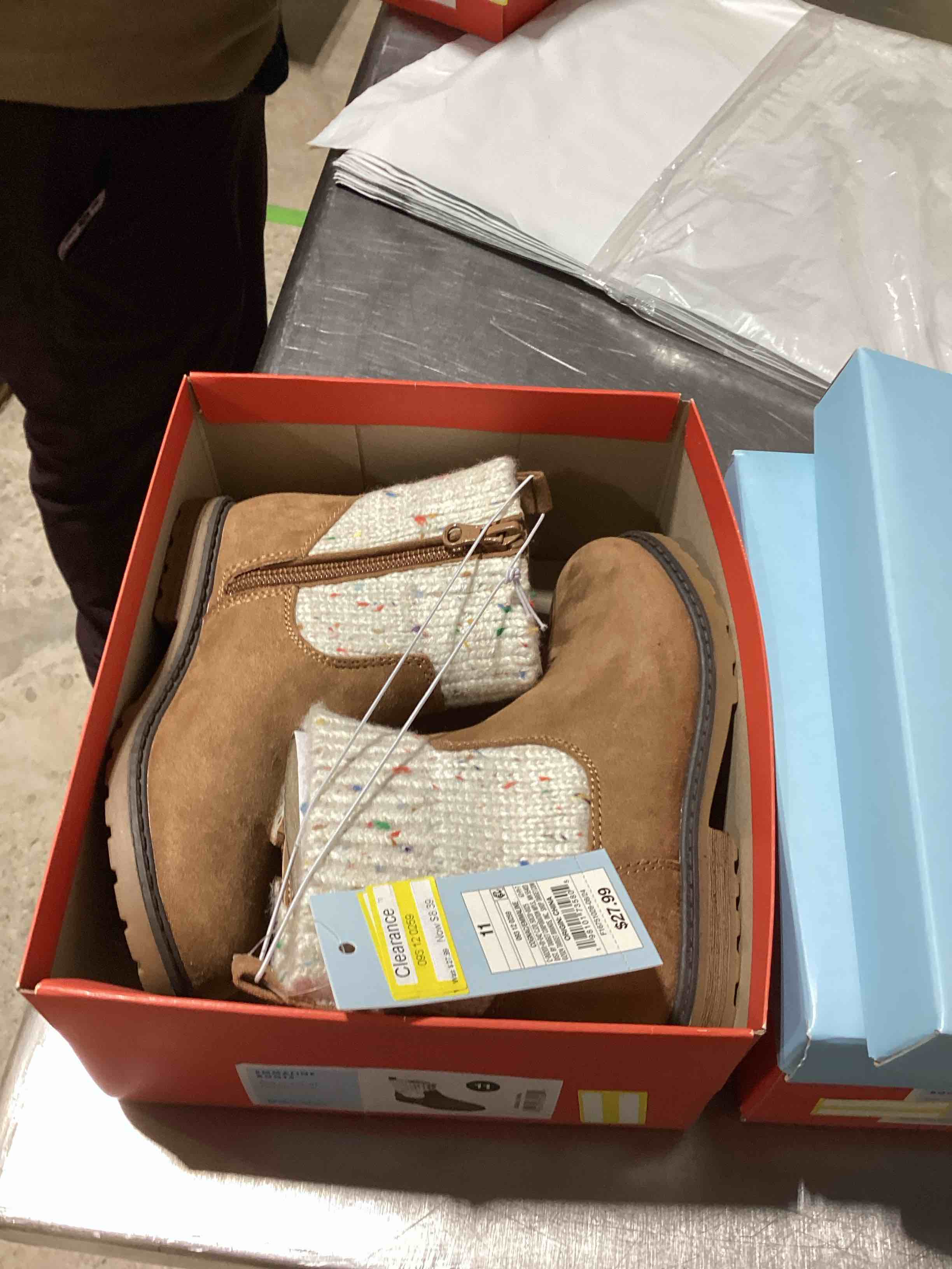 Toddler Emmaline Zipper Booties - Cat & Jack™ Cognac 11T