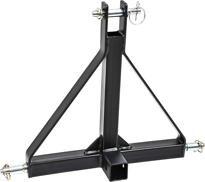 YITAMOTOR 3 Point Hitch 2" Receiver Trailer Hitch Category 1 Heavy Duty Tractor Drawbar Adapter Tow Compatible for Kubota, BX, LM25H, WLM Tractor, NorTrac, Yanmar, Kioti, Cat, John Deere?CAT 1