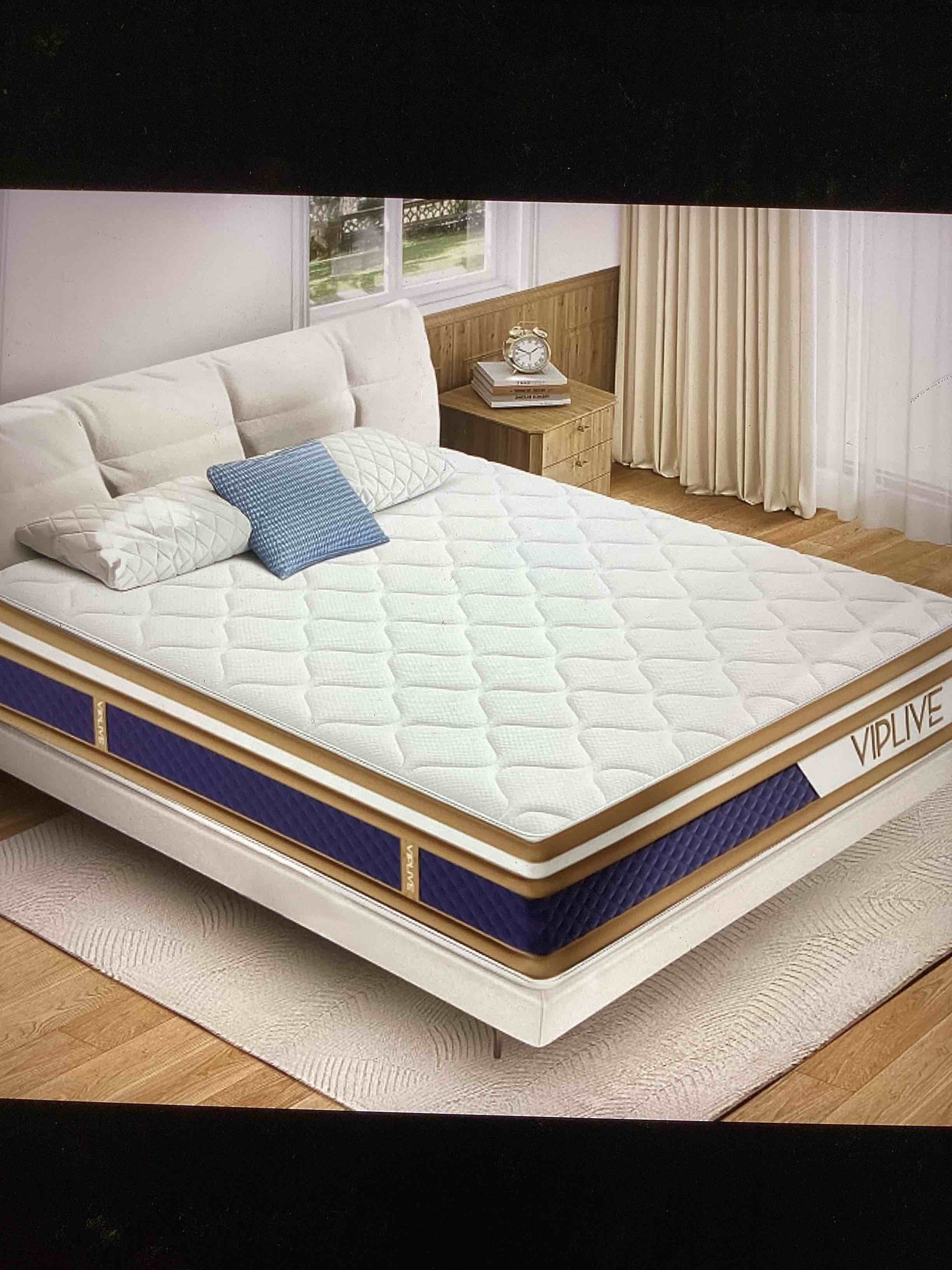 Twin Size Mattress, 10 Inch Memory Foam Mattress, Soft and Comfortable Medium Firm Mattress in A Box with Individual Pocket Springs