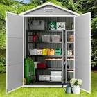 Patio Outdoor Plastic Storage Shed grey