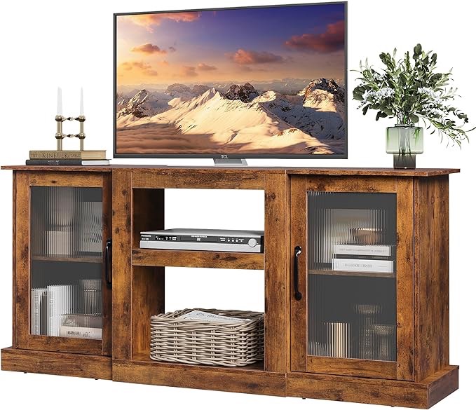 WLIVE Retro TV Stand ( brown) 