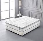 white mattress with blue details model: lm9138