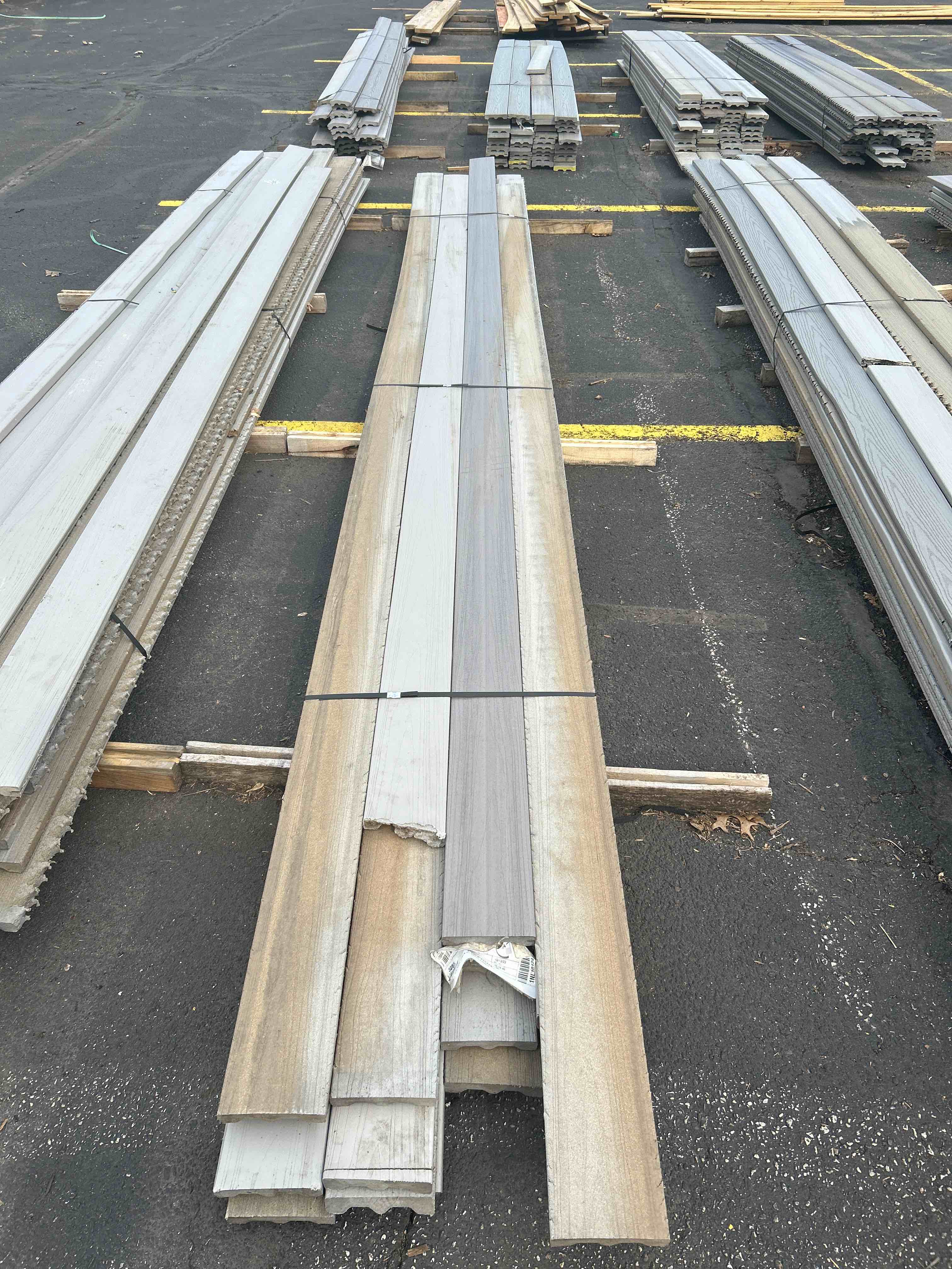 16’x5 3/8 grey composite deck boards