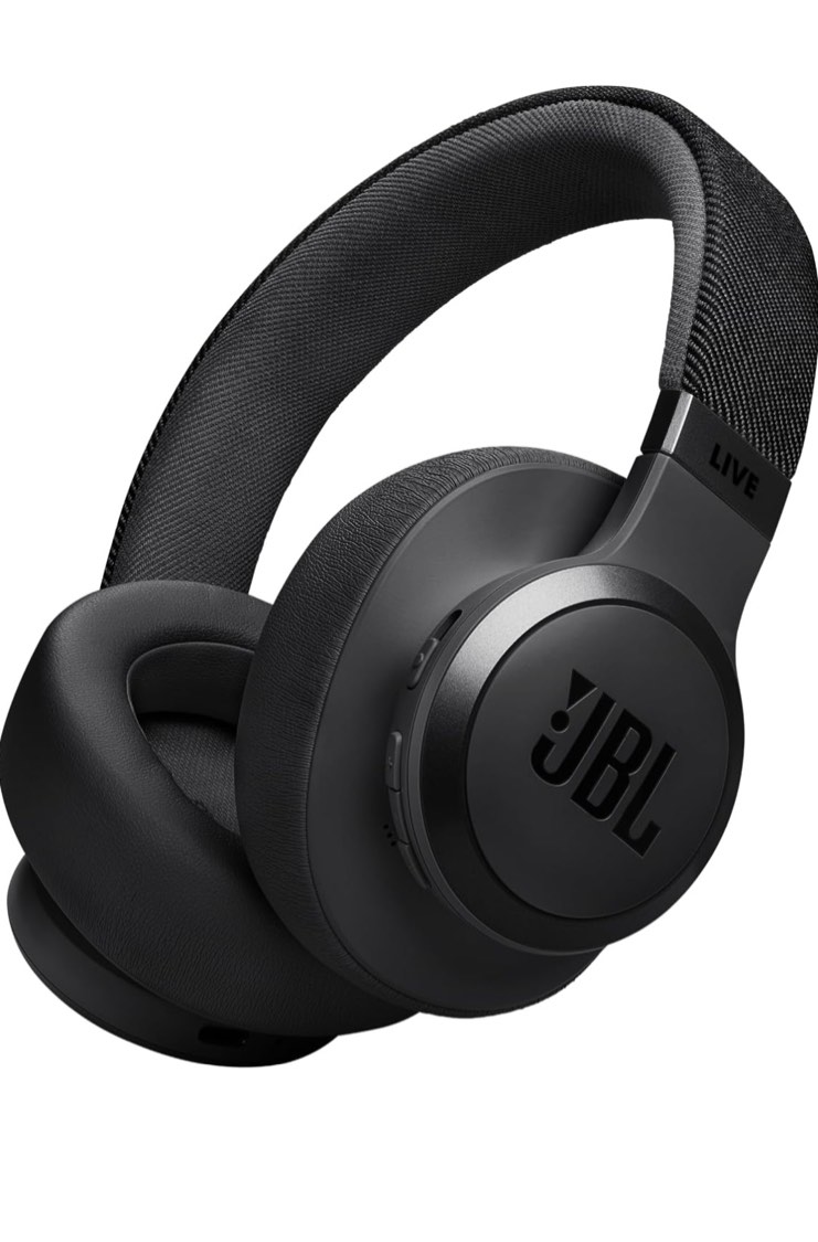 JBL - Adaptive Noise Cancelling Wireless Over-Ear Headphone - Black