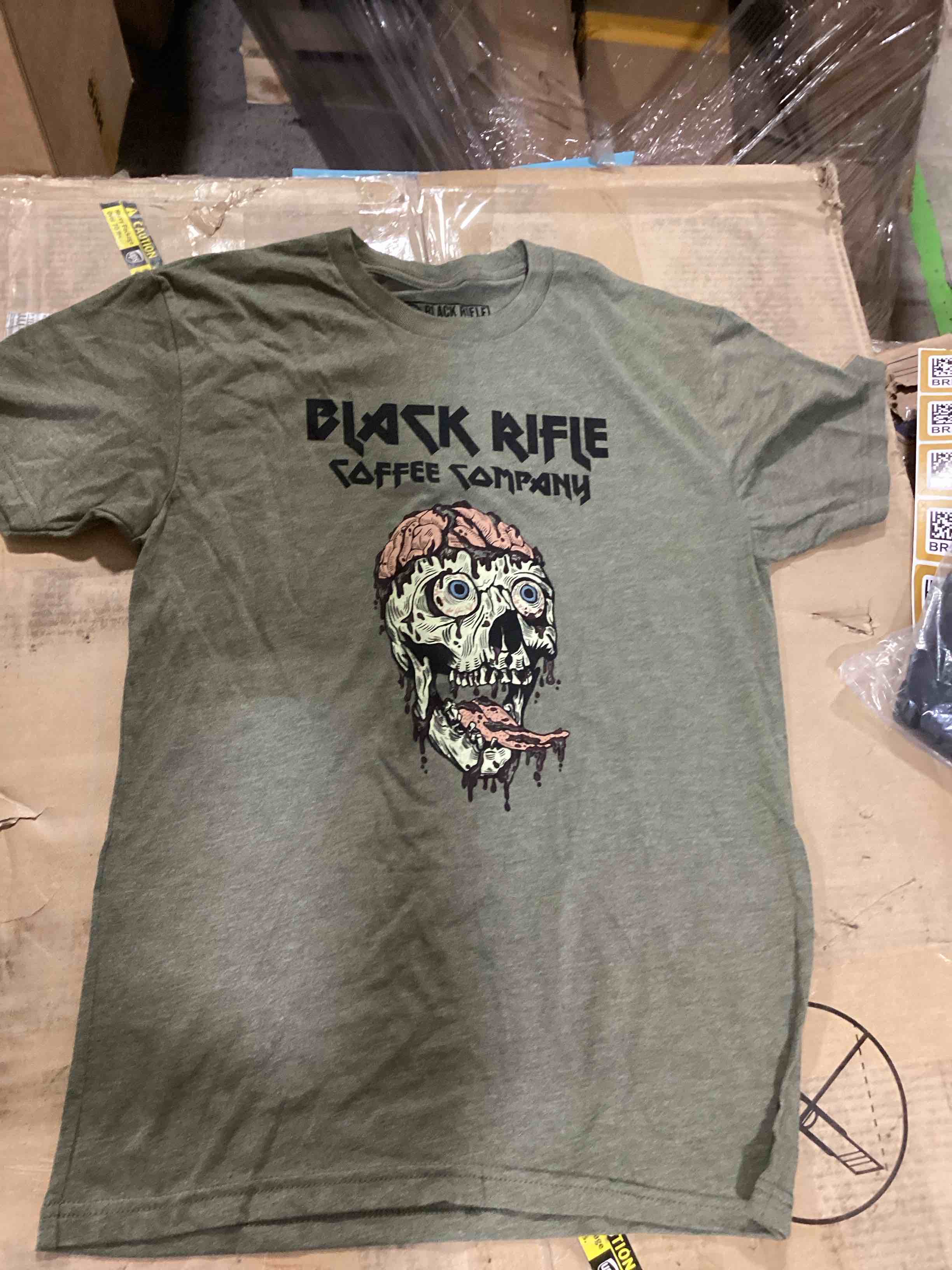 Black Riffle Skull T-shirt Size S
