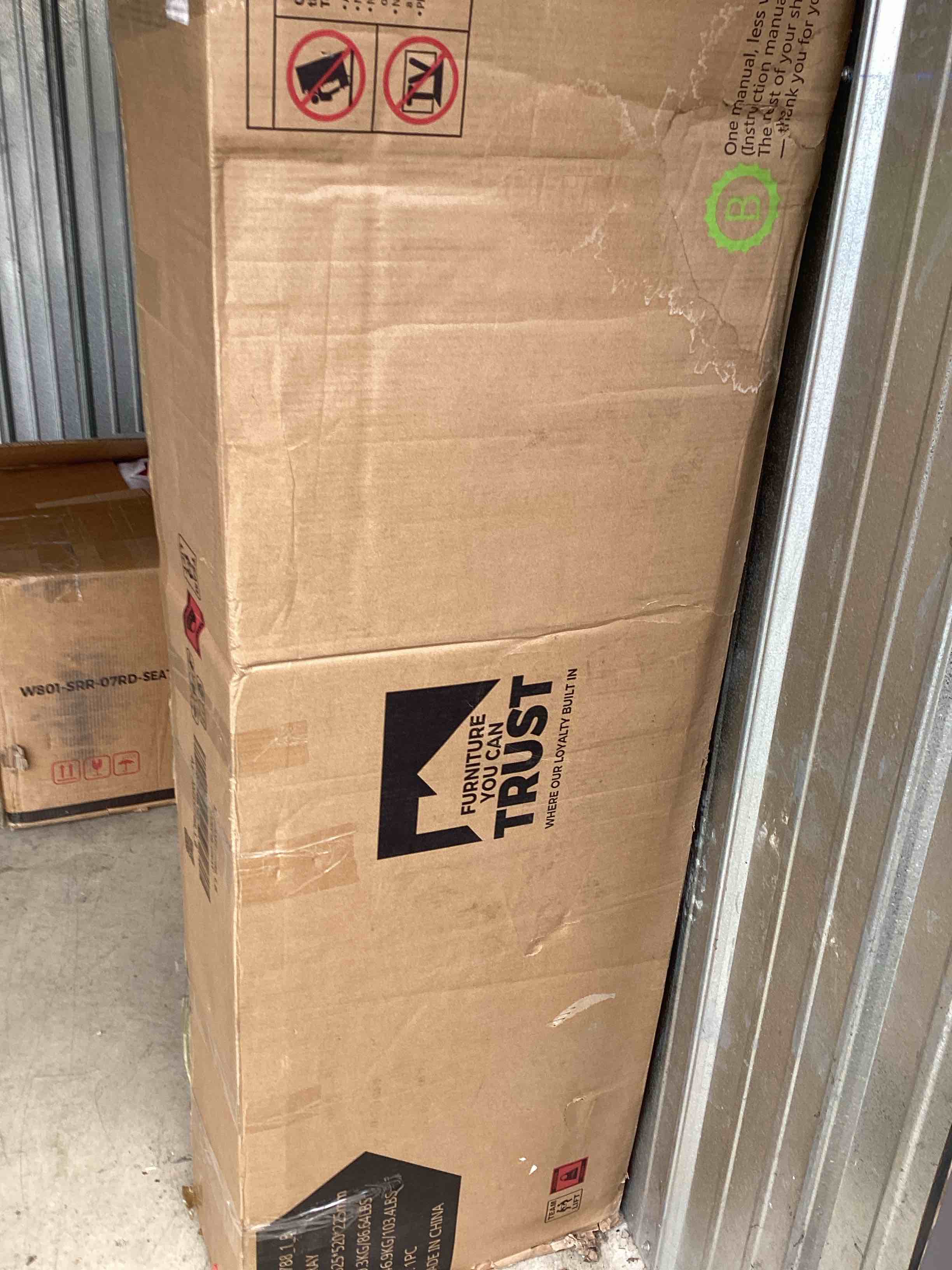 Condition photo showing Good Condition for full bed frame with drawers, hidden-cubby & shelves storage headboard with charging station and led lights, velvet upholstered platform bed solid wooden slats support no box spring needed, beige