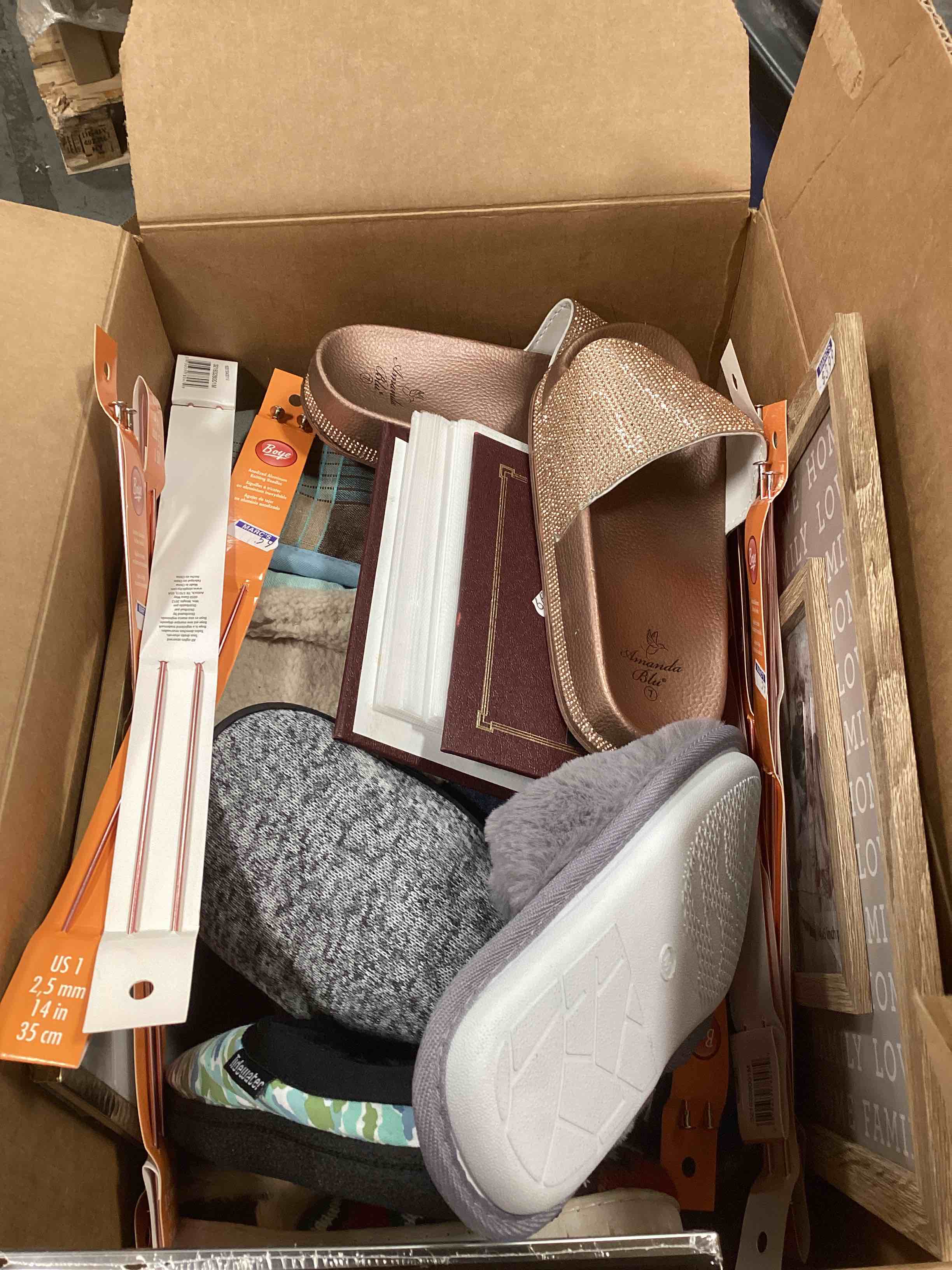 box lot of miscellaneous items 
