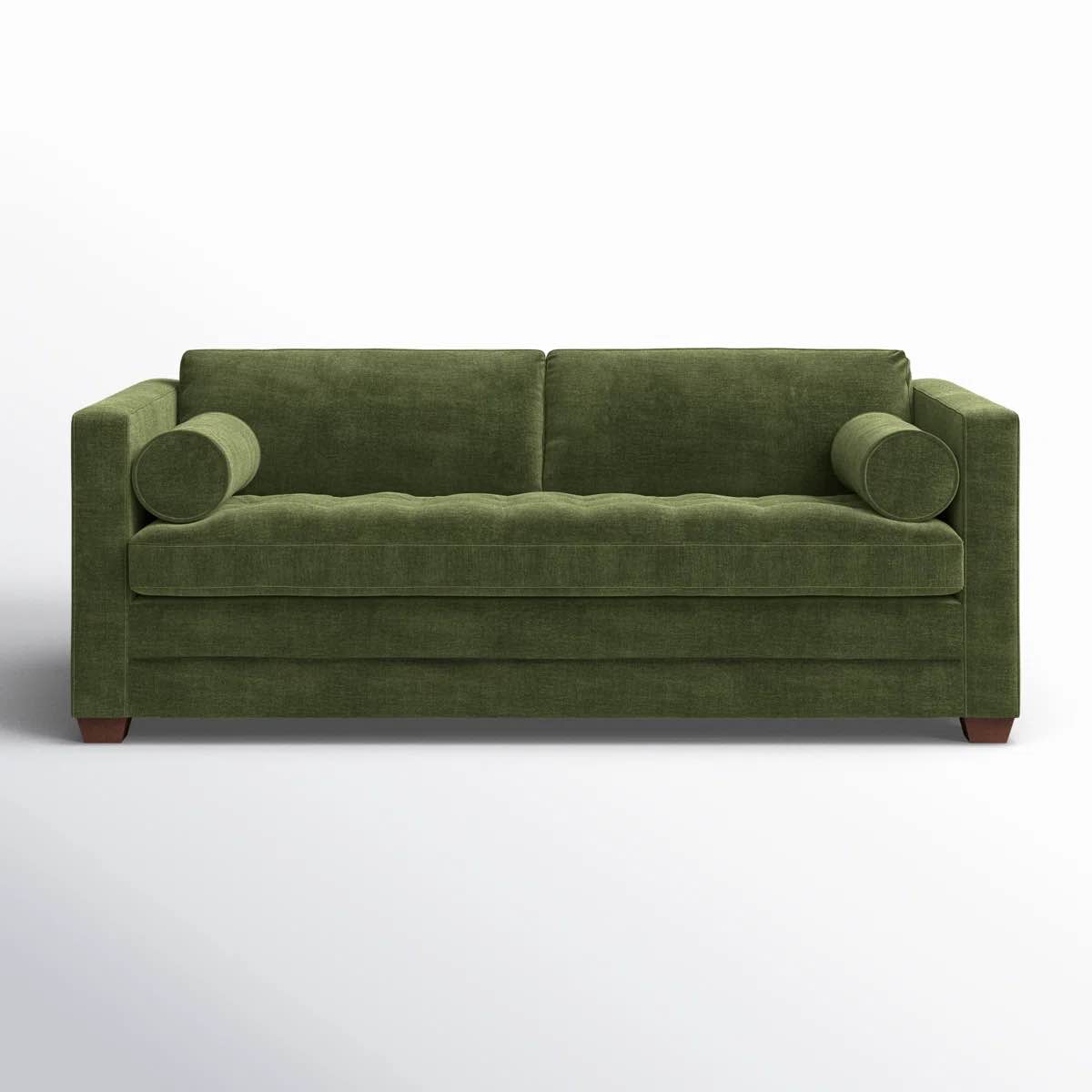 Hojovice 82' Velvet Square Arm Sofa Bed