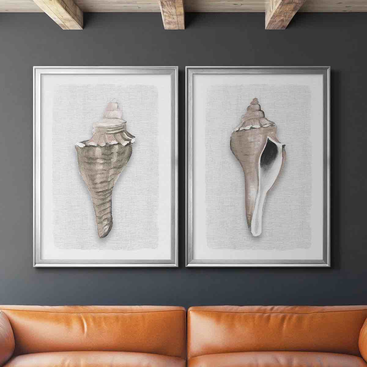 Sea Front Shell | " 2 - Pieces Painting Print