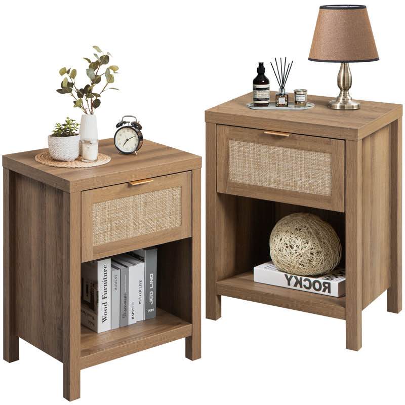 Alayha 19.7* W Nightstand (Set of 2)