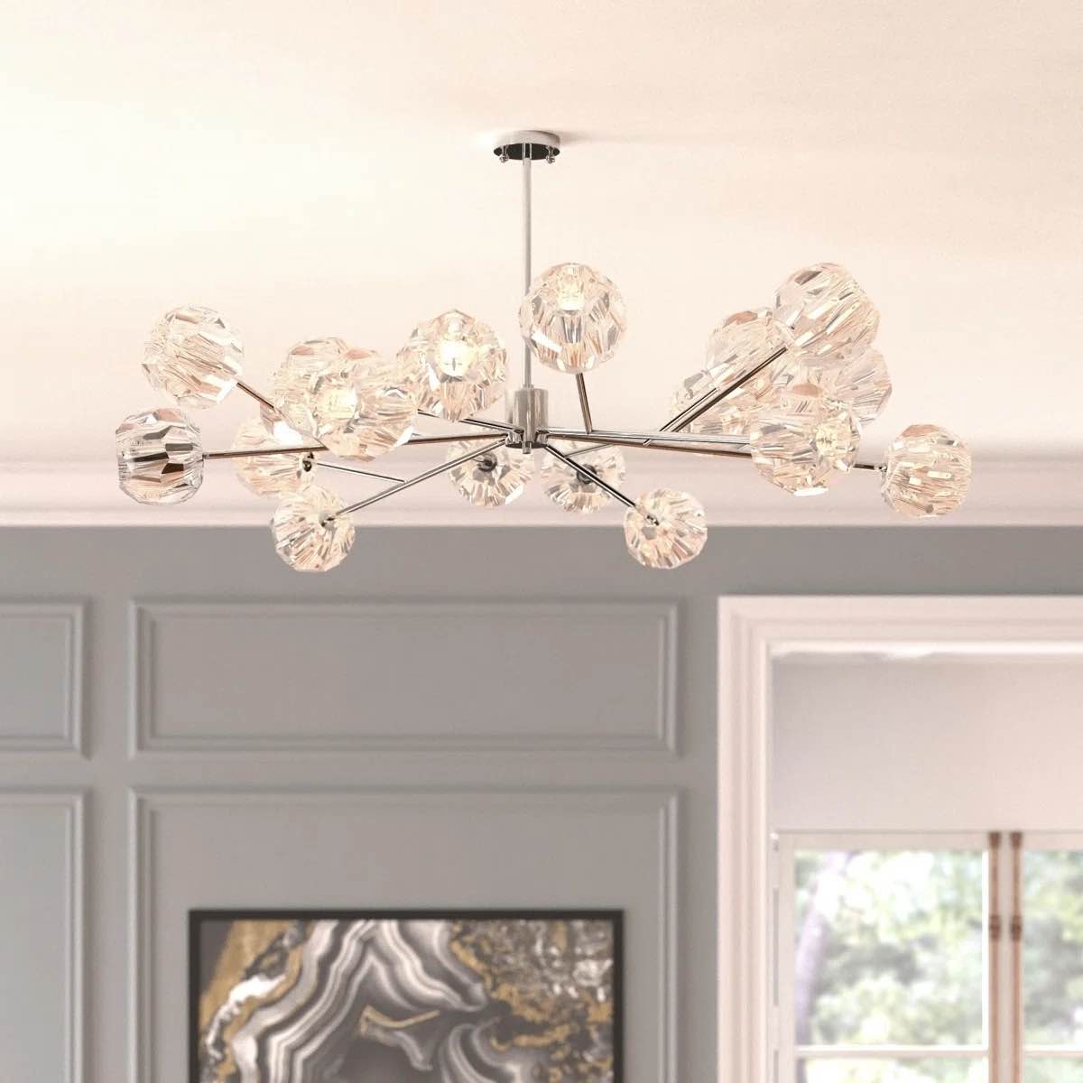 Titus 18 - Light Dimmable Sputnik Modern Chandelier with K9 Crysta