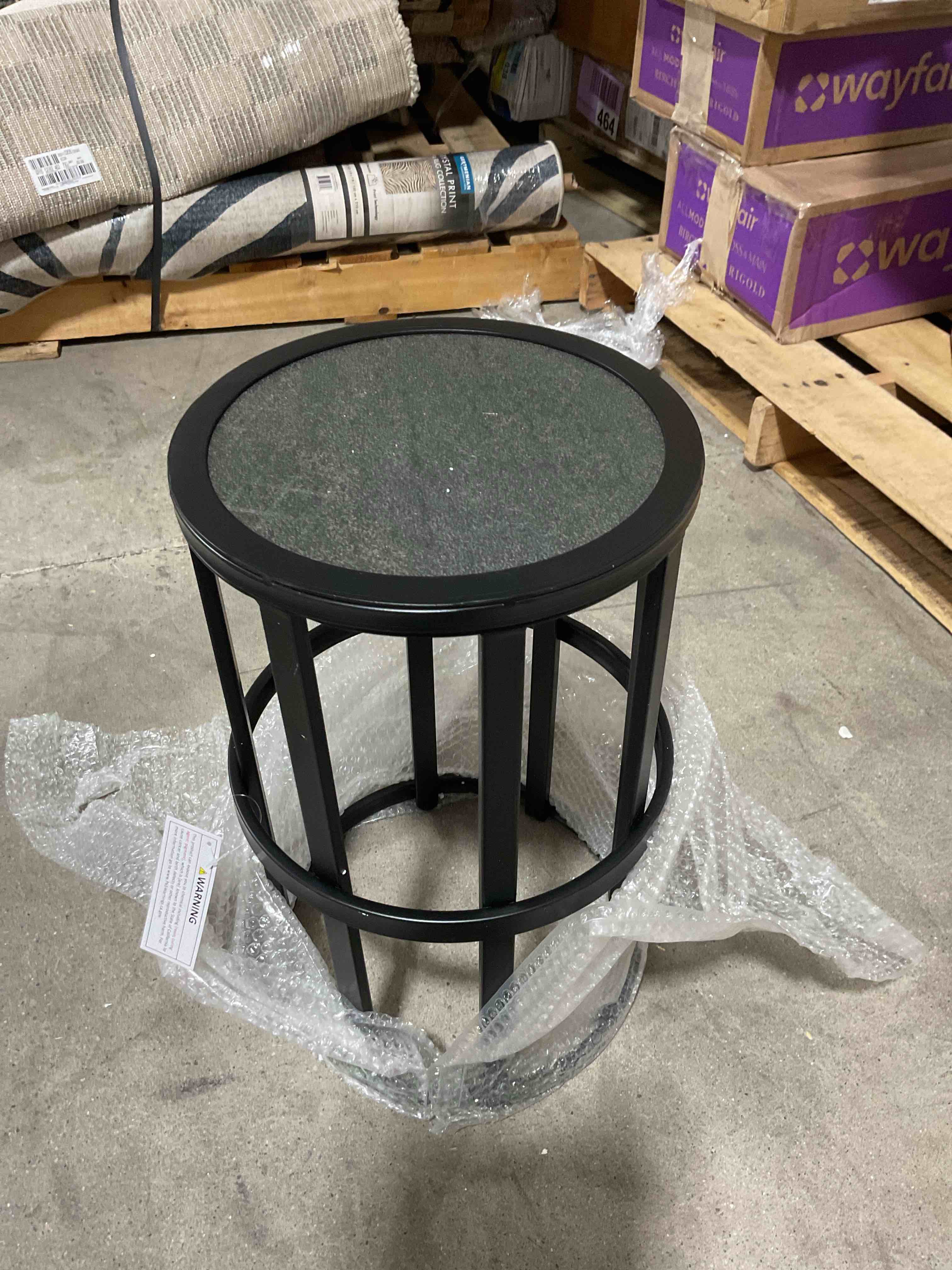 Outdoor Metal Round Side Table