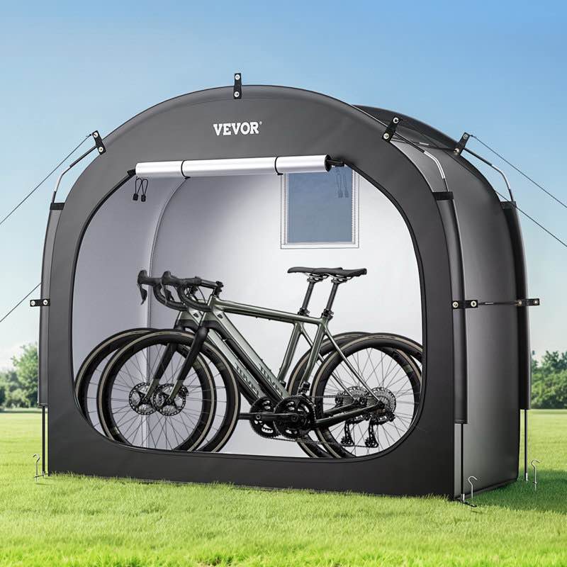 Outdoor Bike Storage Tent Spacious Waterproof Bike Tent for 4 to 5 Bi