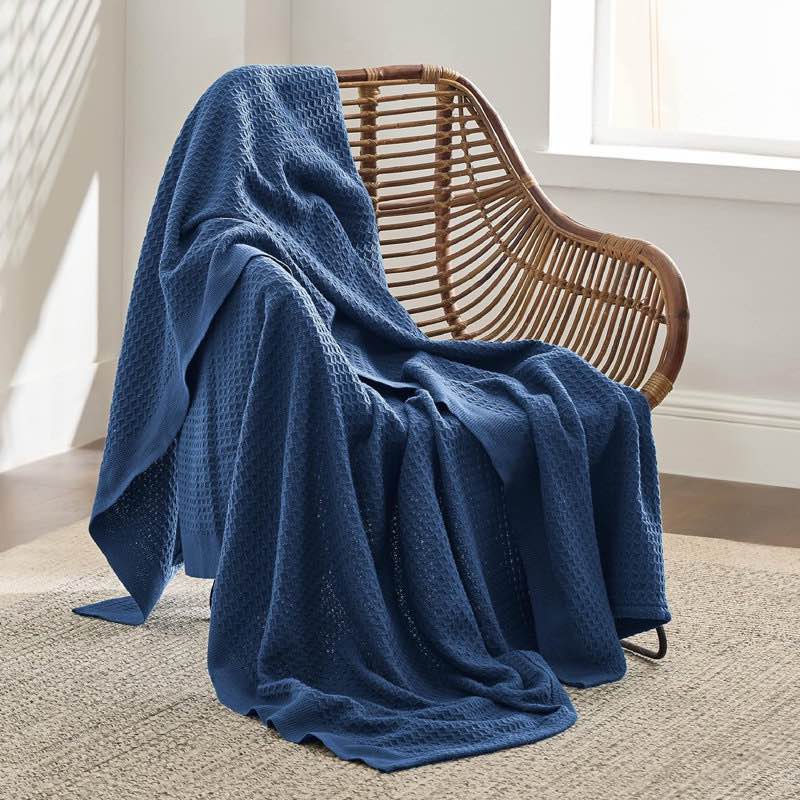 Essential Collection Bedsure 406gsm 100% Cotton Blanket Breathable