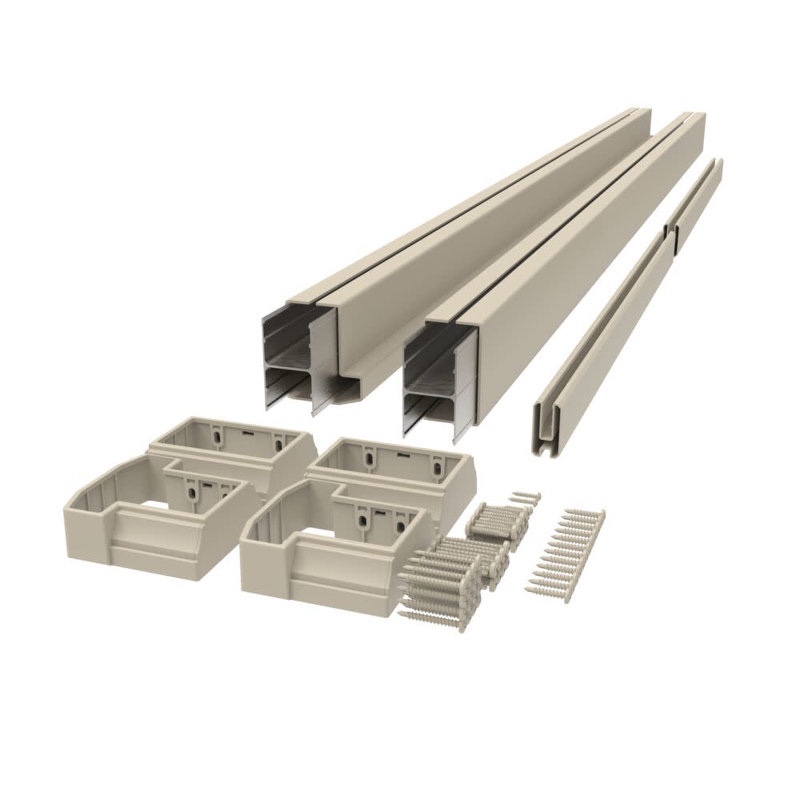 34.13" H x 72' W Glay Viny/ Porch And Stair Railings