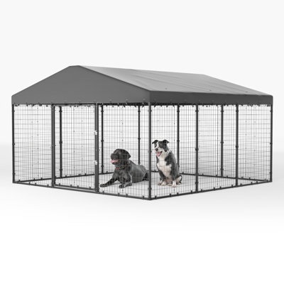 outdoor Metal Dog Kennel With UV - Re