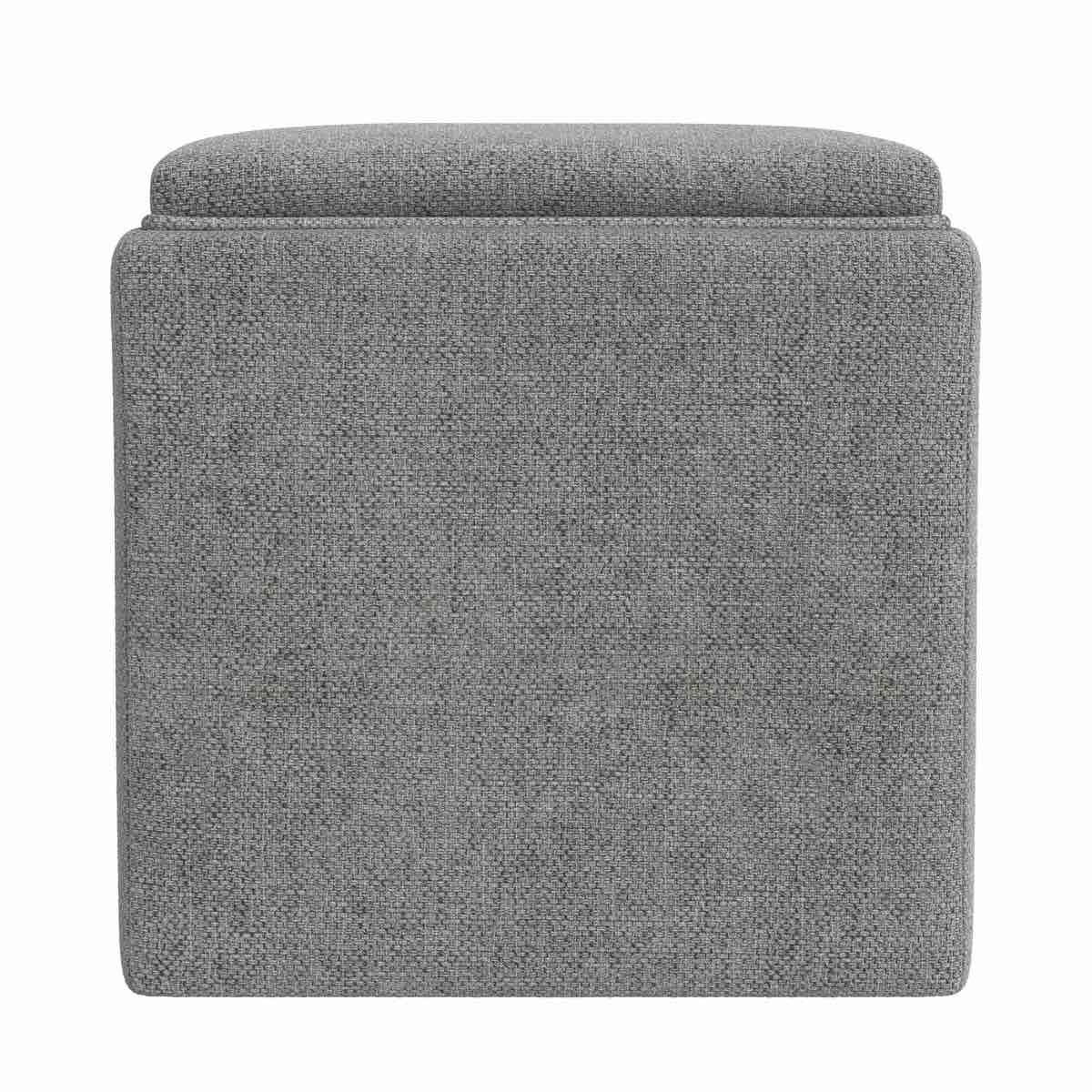 Homepop Storage Ottoman With Tray Top 