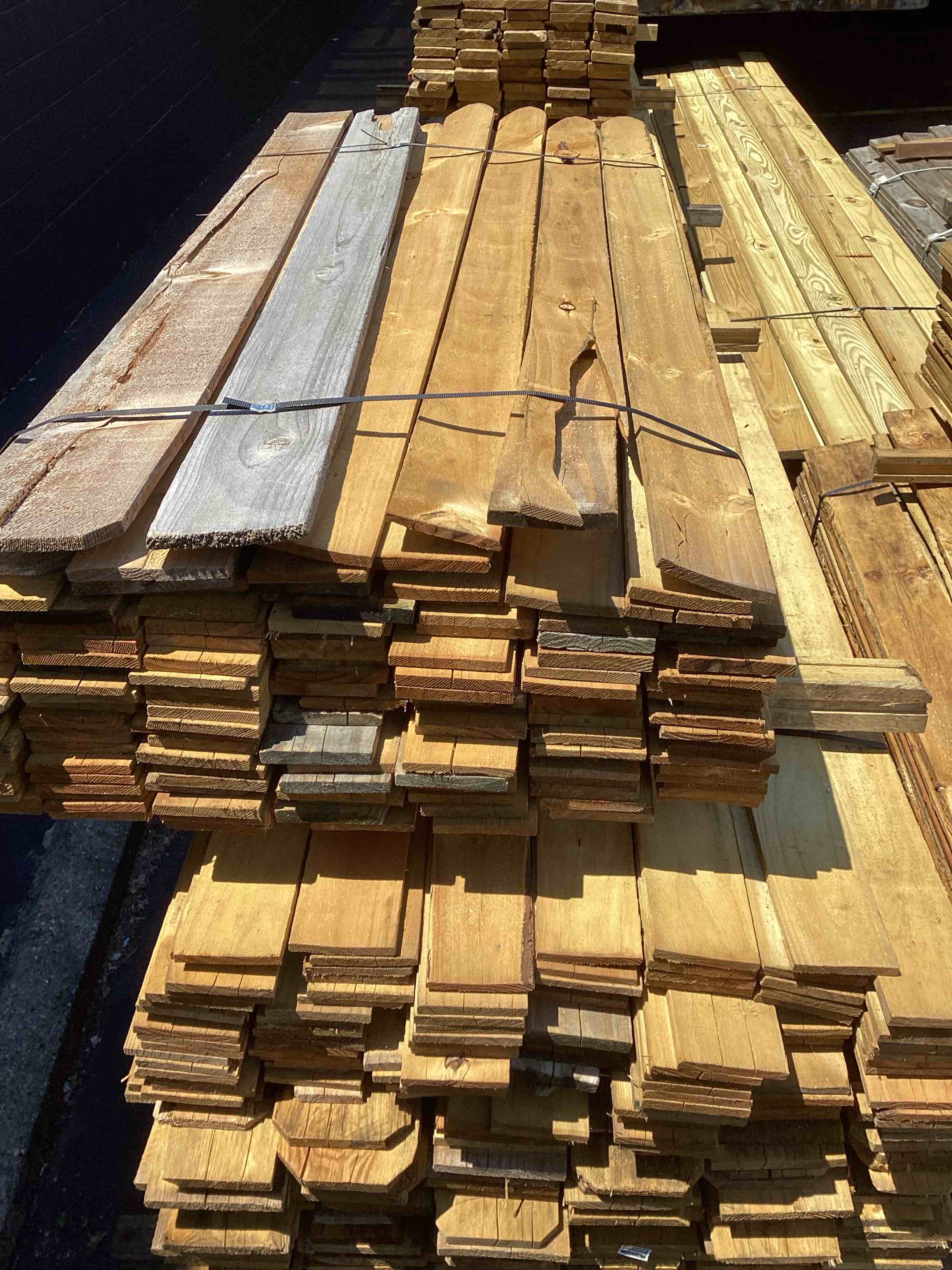1x6x6 stockade pickets 