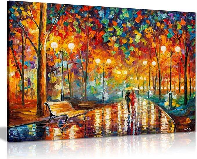 similar Rains Rustle II by Leonid Afremov Canvas Wall Art Picture Print for Home Decor )