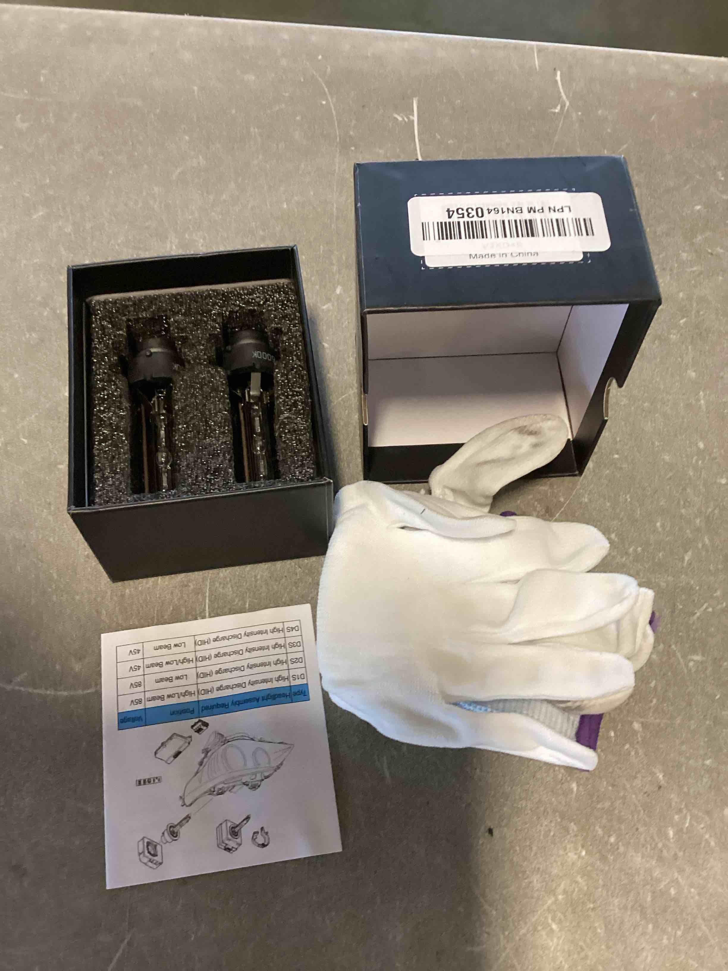 Nilight D4S HID Bulbs, 6000K Diamond White D4S Replacement Super Bright High Low Beam D4S HID Headlight Bulb for 12V Cars, 2-Pack