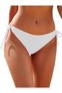SHEKINI Women's Bikini Bottom Low Waisted Sexy Swimsuit Ruched Sides Hipster Swim Bottom (Venice White, Large (US 12-14))