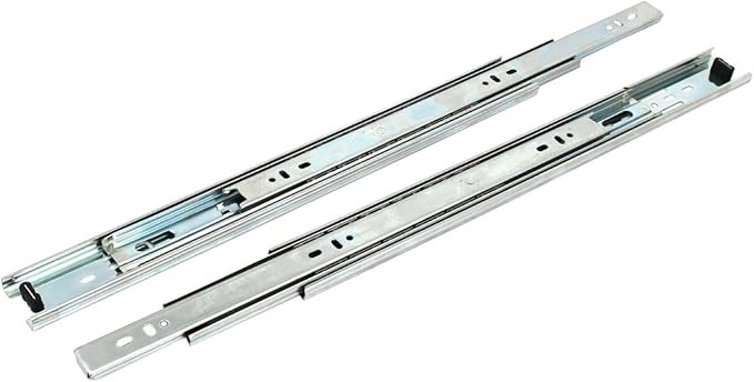 16-inch 3 Cabinet Hardware Sections Side Mount Full Extension Ball Bearing Drawer Drawer Slides Slides 2pcs