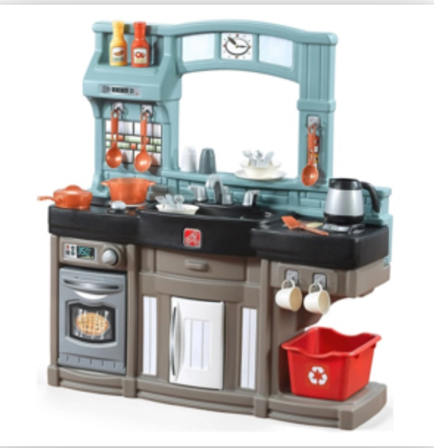 Step2 Best Chef's Plastic Toddler Toy Kitchen Playset includes 25 Piece Kitchen Play set