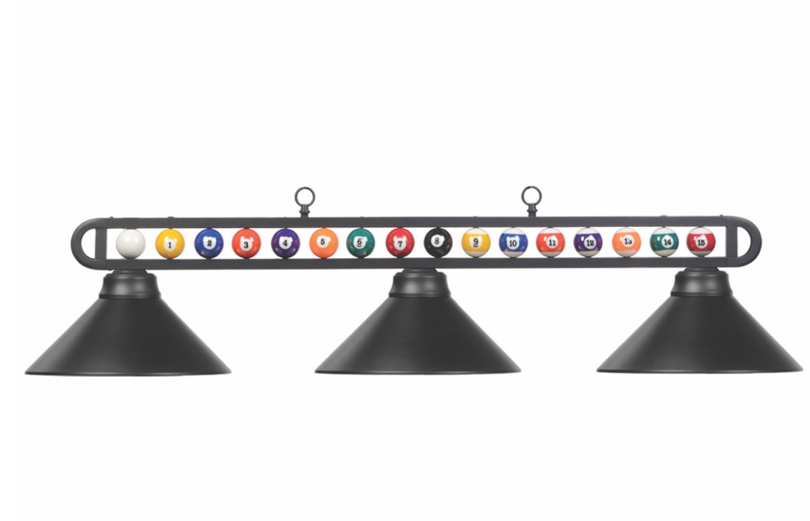 RAM Game Room Matte Black Pool Ball Pool Table Light