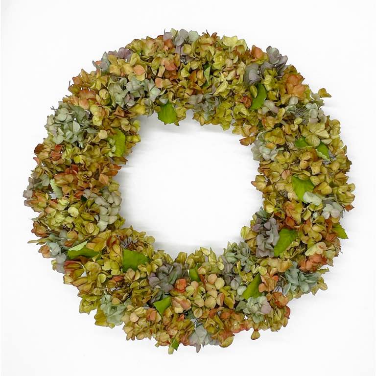 Bergamo Art Preserved Decorative Real Pastel Harmony Wreath 20 Inch