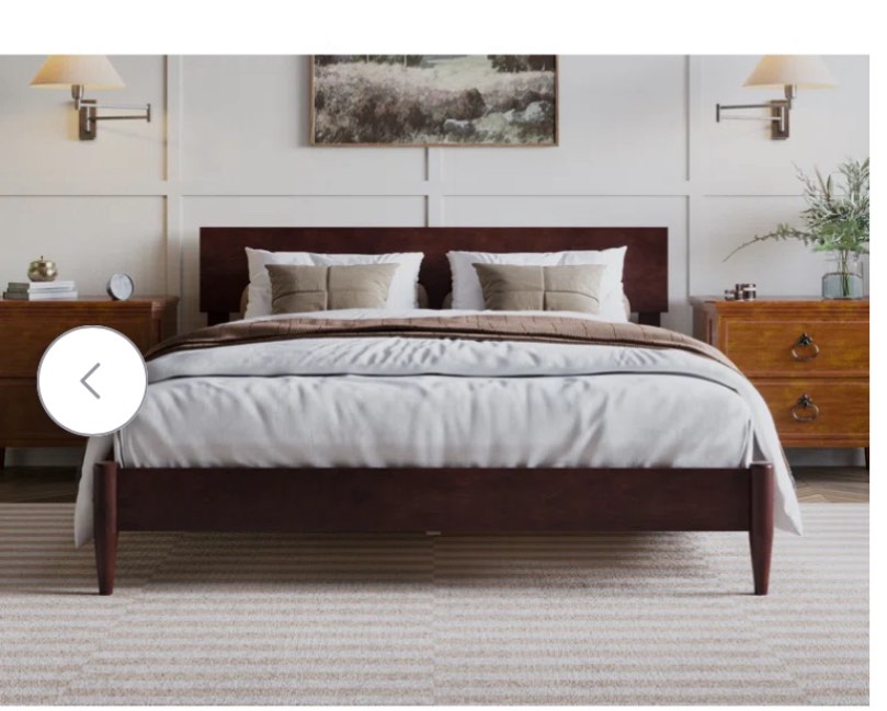 Espresso Amandaleigh Solid Wood Bed ( incomplete 1 piece only) 