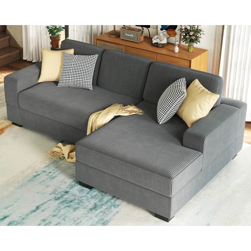 Birkley 96'' Corduroy Sofa ( Incomplete)