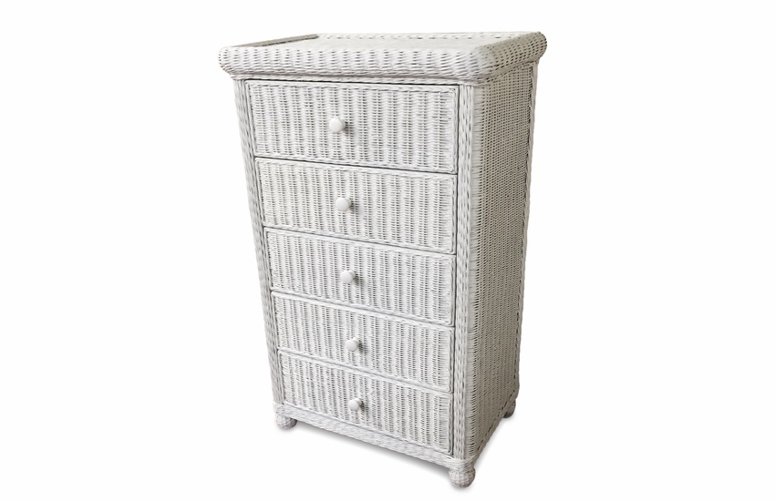 5 Drawer Wicker Dresser - Elana