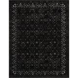 Well Woven Zazzle Argos Vintage Oriental Black 7'10" x 9'10" Area Rug