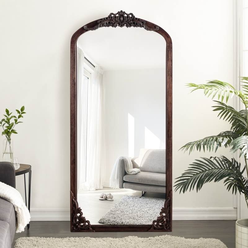 Anjulie Arch Solid Wood Mirror Full Length Mirror Wall Mirror
