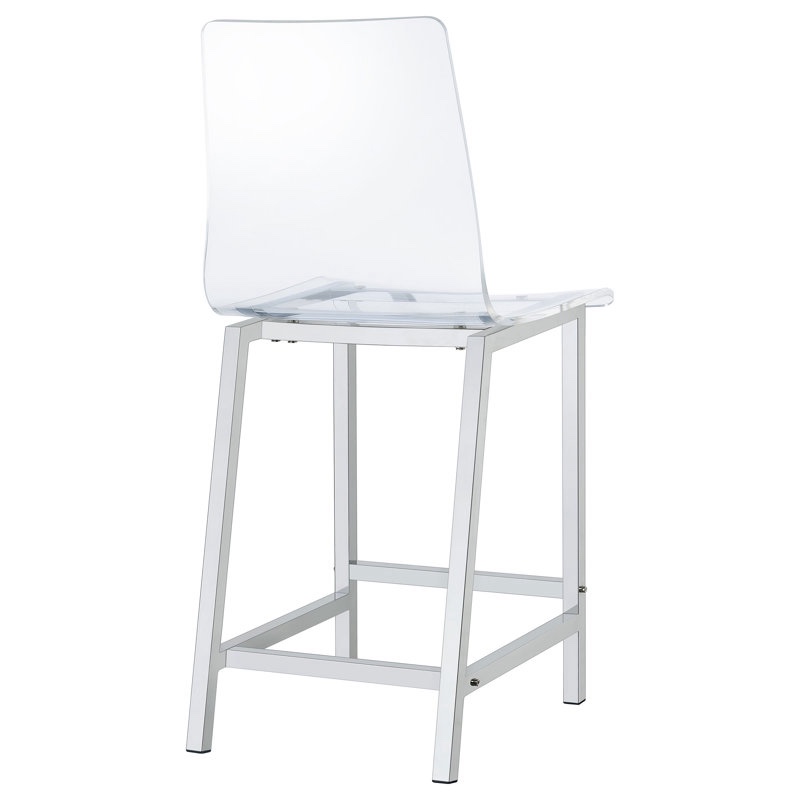 Anca Counter Stool with Metal Frame (Set of 2)