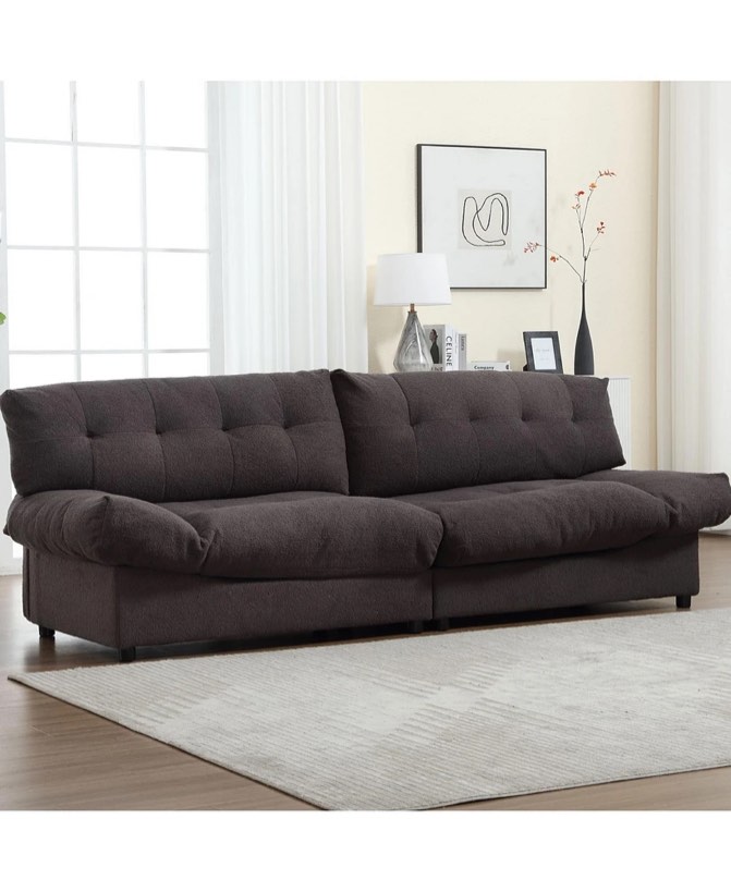Simplie Fun Cloud Sofa: Teddy Velvet, Comfy Padded Couch Similar ( incomplete)
