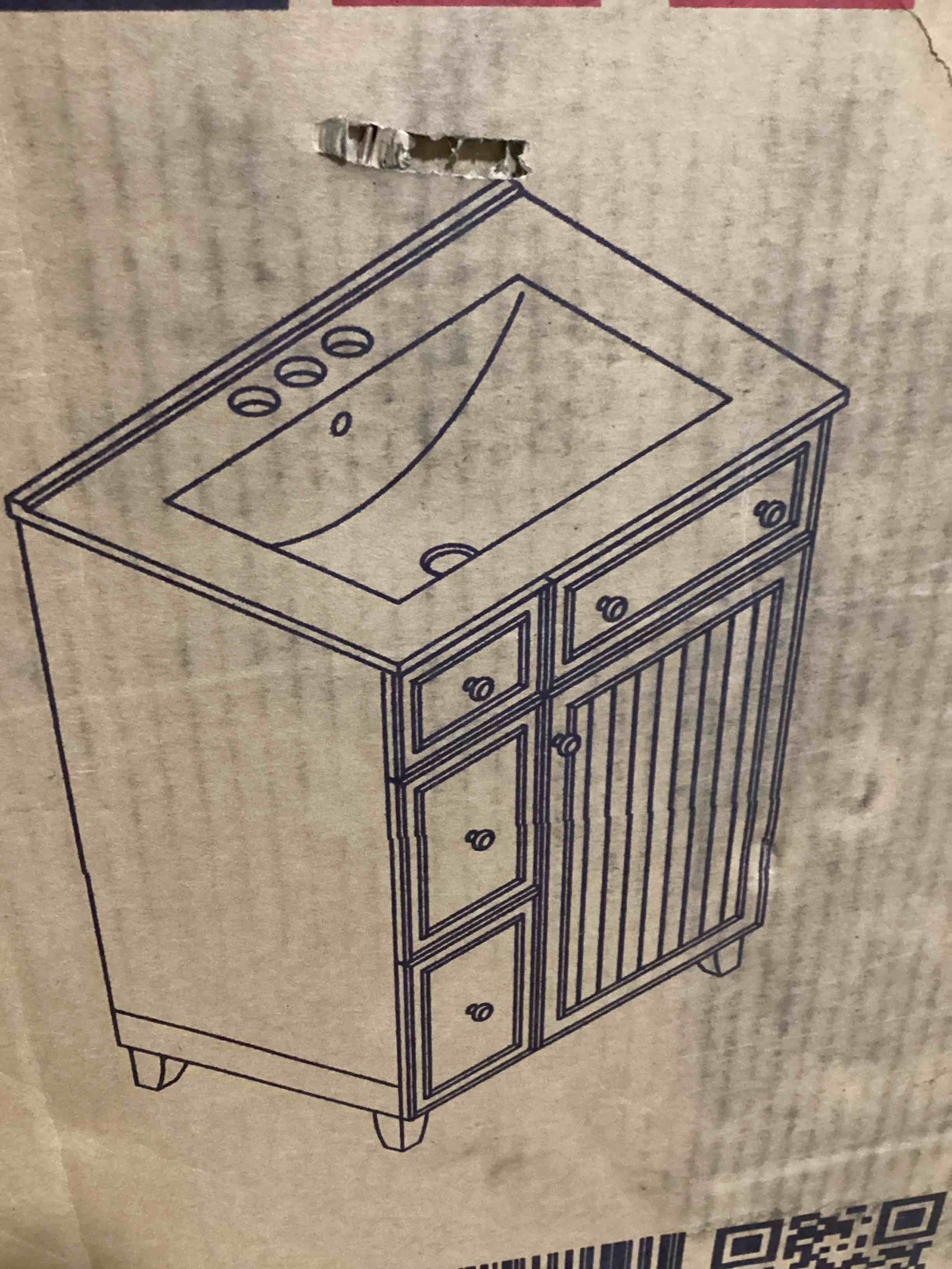 24 in. White Bath Vanity Combo