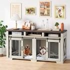 71” Heavy Duty Dog Furniture Crate for 2 Dogs 