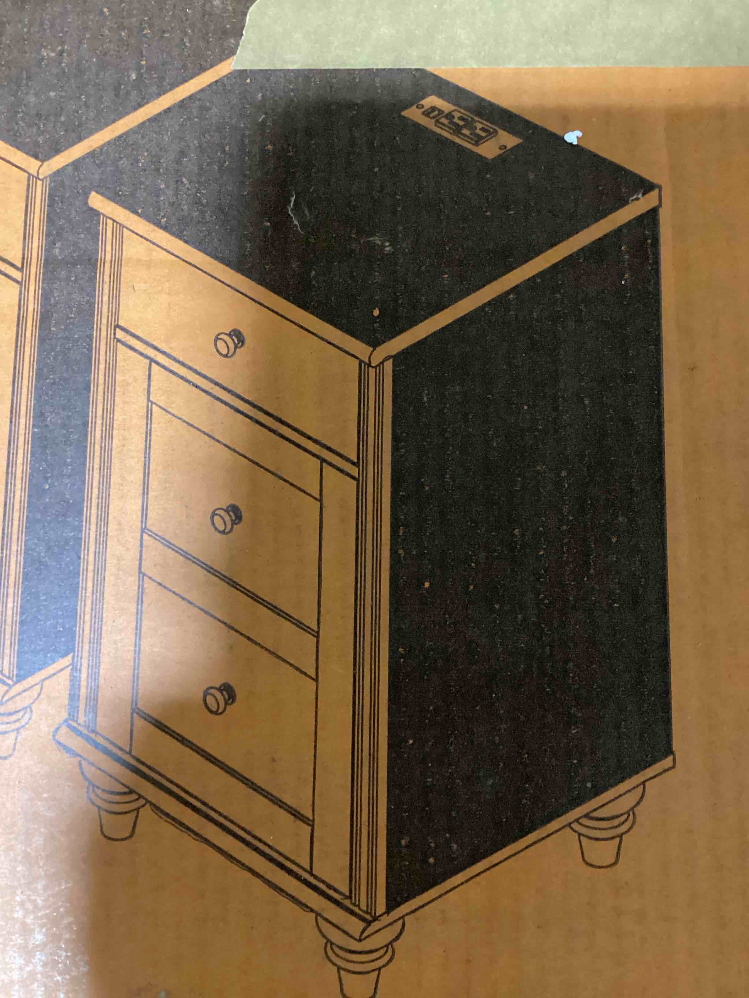 Scarlett Side Table, white