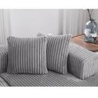 Parts to Gray Striped Upholstered Sofa
