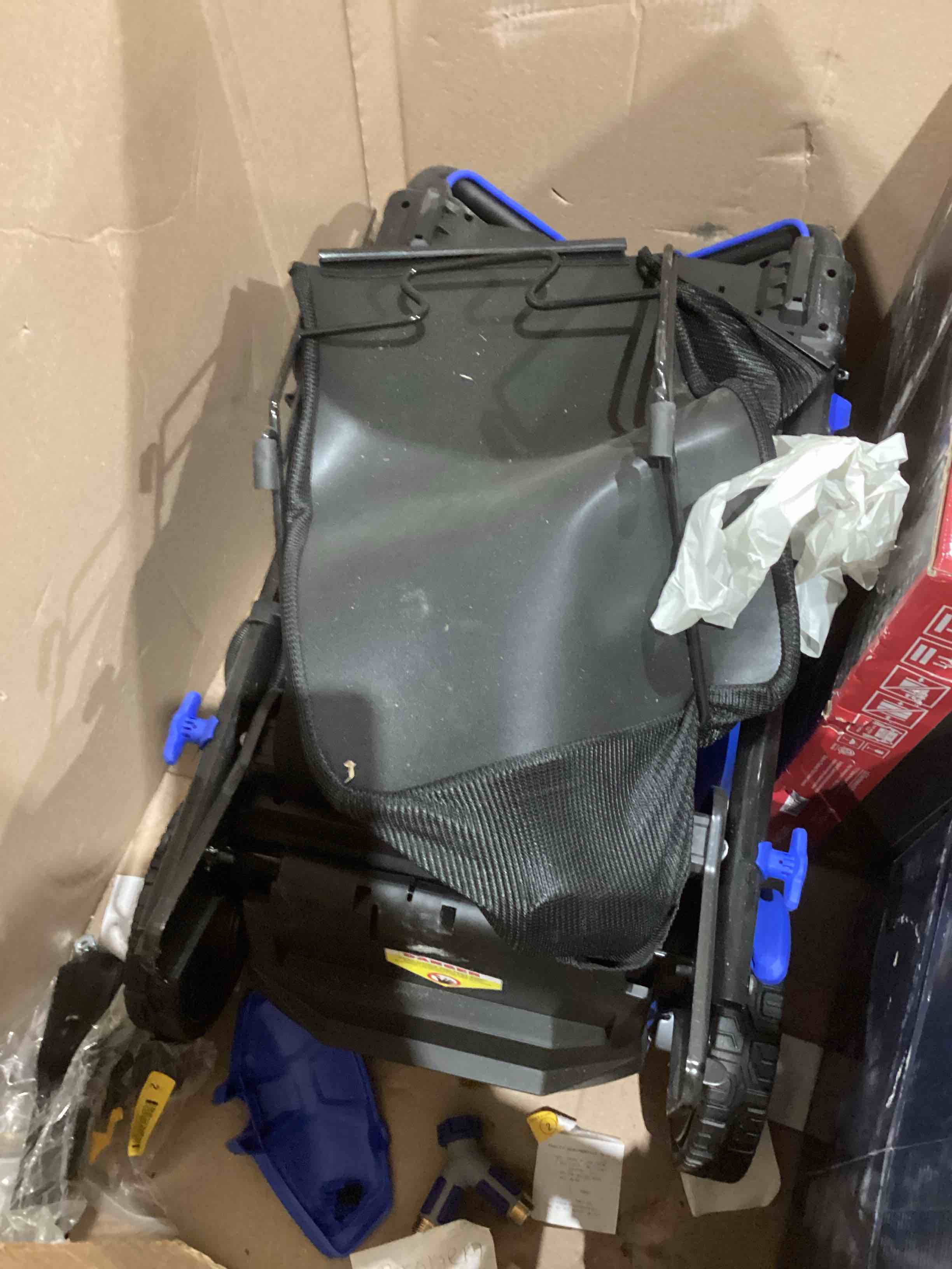 Lawn Mower 40V Brushless 18' Cordless, 5 Cutting Height Adjustments Electric Lawn Mower, Quickly Folding Within 5’s, 4.0AH Battery and Super Charger Included.