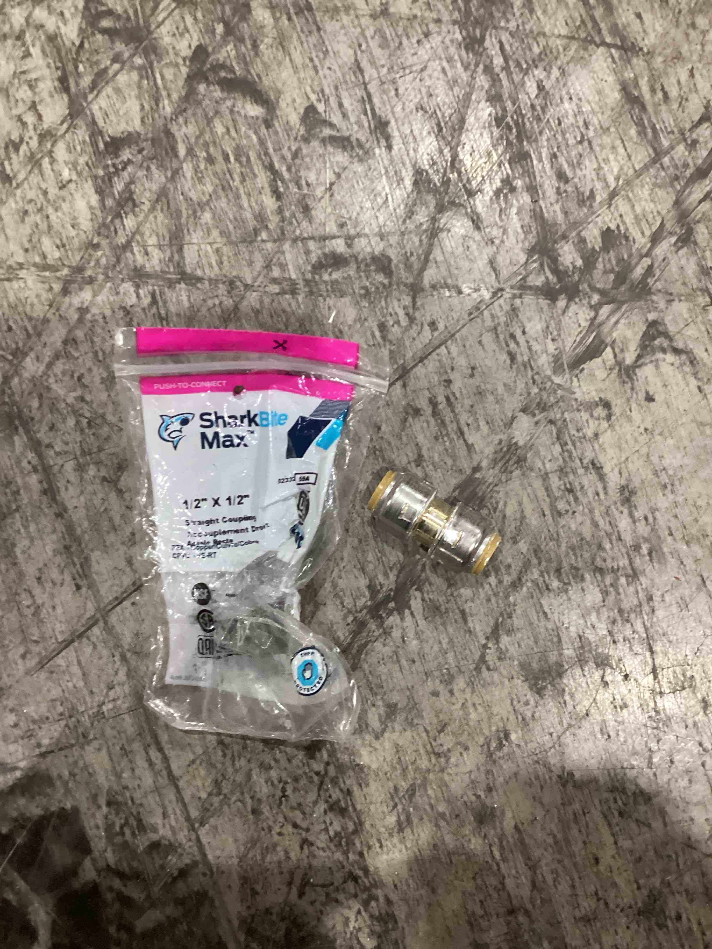 Customer Reviews for SharkBite Max 1/2 in. Push-to-Connect Brass Polybutylene Conversion Coupling Fitting