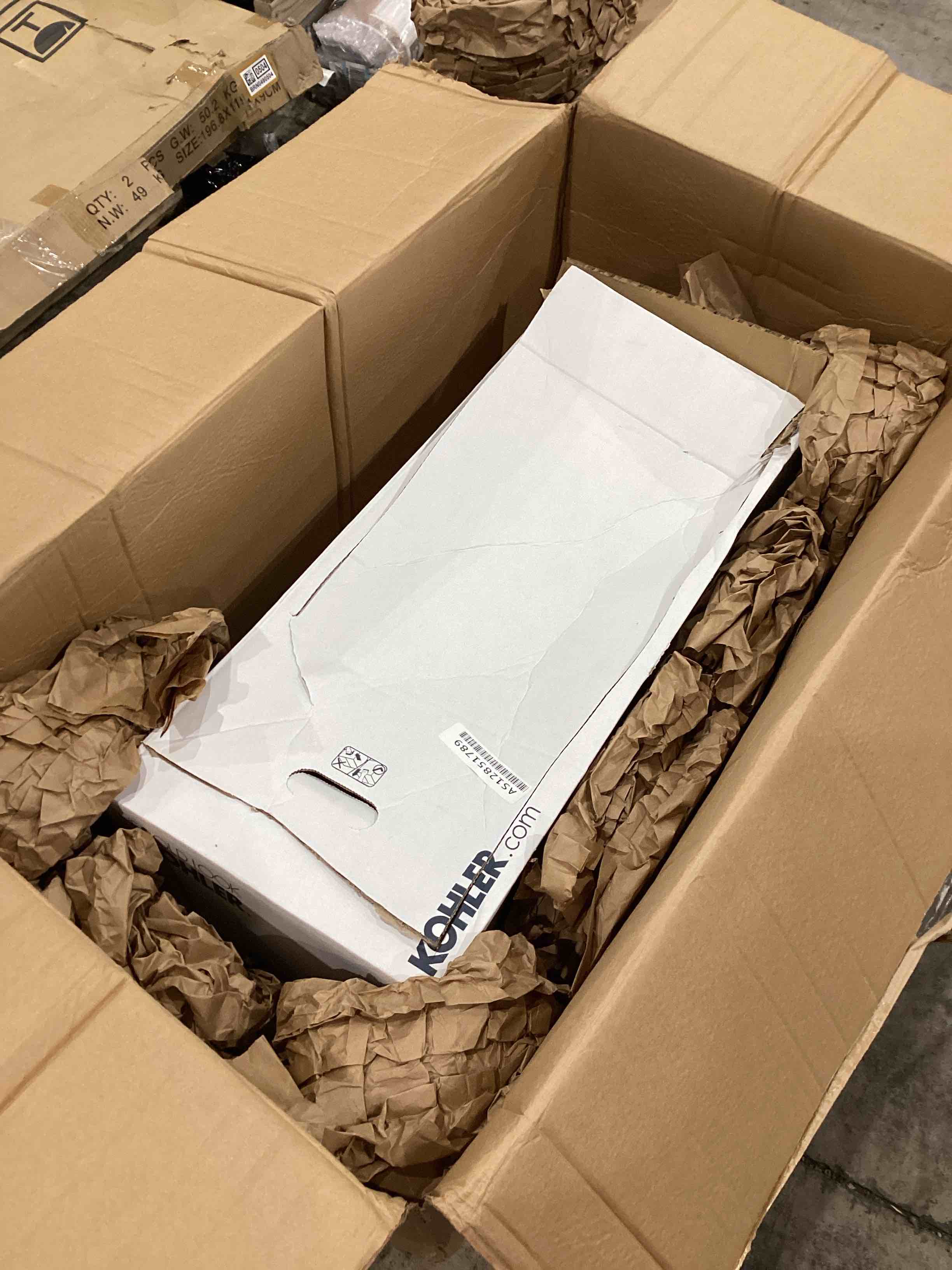 kohler sink stand white