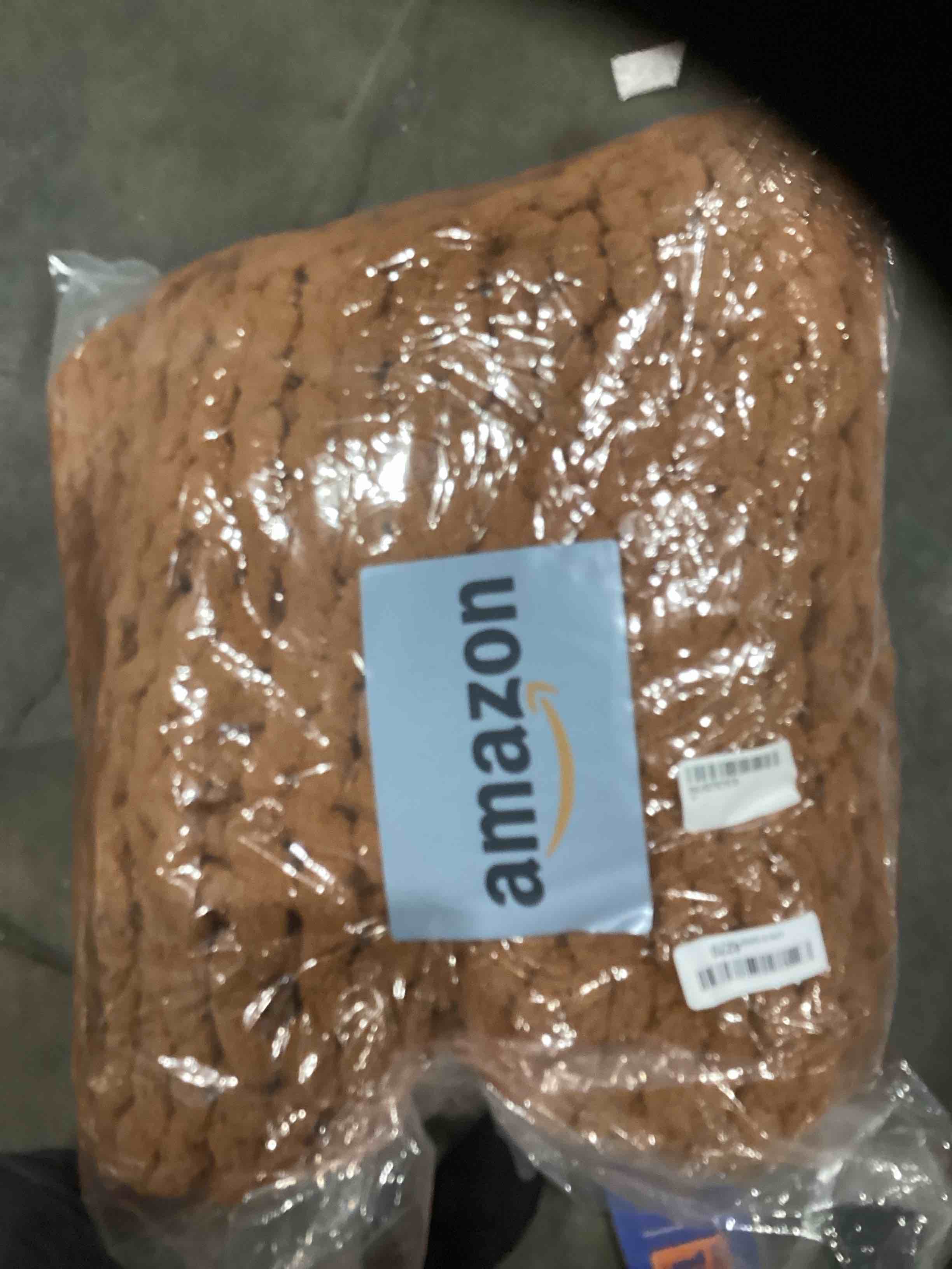 Chunky Knit Blanket Throw 51"x63", Chenille Throw Blankets, Chunky Knitted Throw Blanket for Couch & Bed, Soft Large Knit Throw Blankets Chunky Yarn, Big Thick Cable Knit Blankets (Caramel)