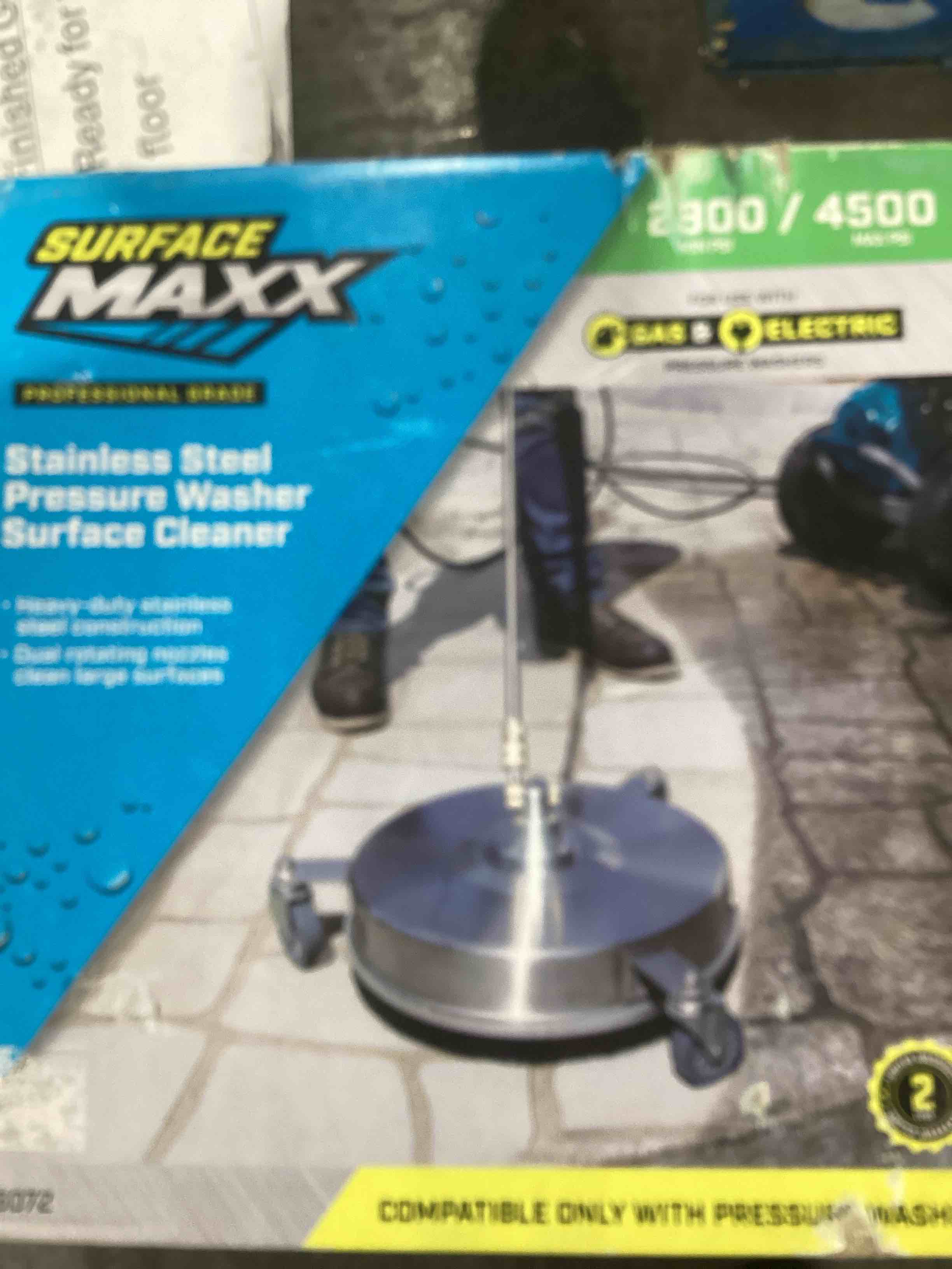 SurfaceMaxx 14.5-in up to 4500 PSI Rotating Surface Cleaner for Gas Pressure Washers