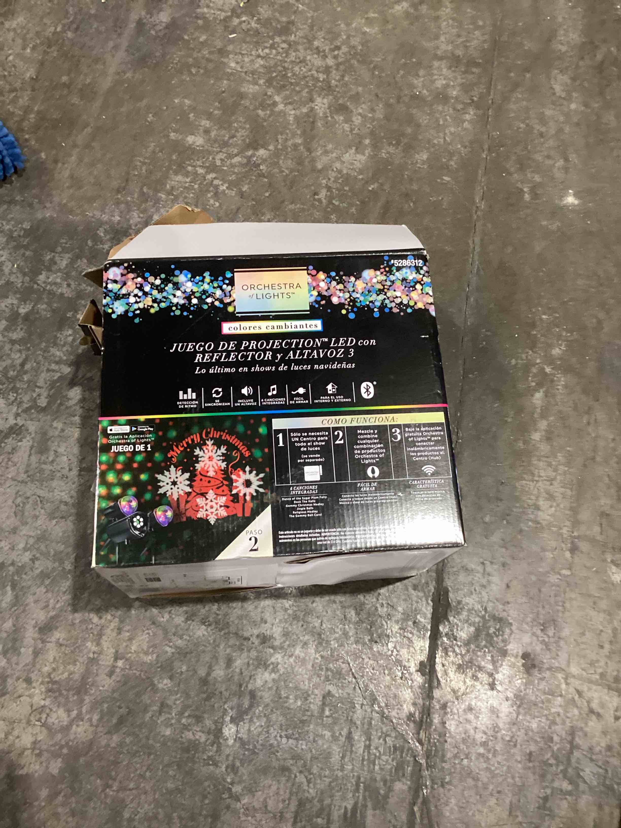 orchestra of lights color changing Led projection set with 3 spotlights and speaker Party Lights Disco Ball Light,Dj Disco Light Sound Activated LED Light 6 Colors for Home Room Dance Parties Birthday Karaoke Halloween Christmas Wedding Show Club Decorations