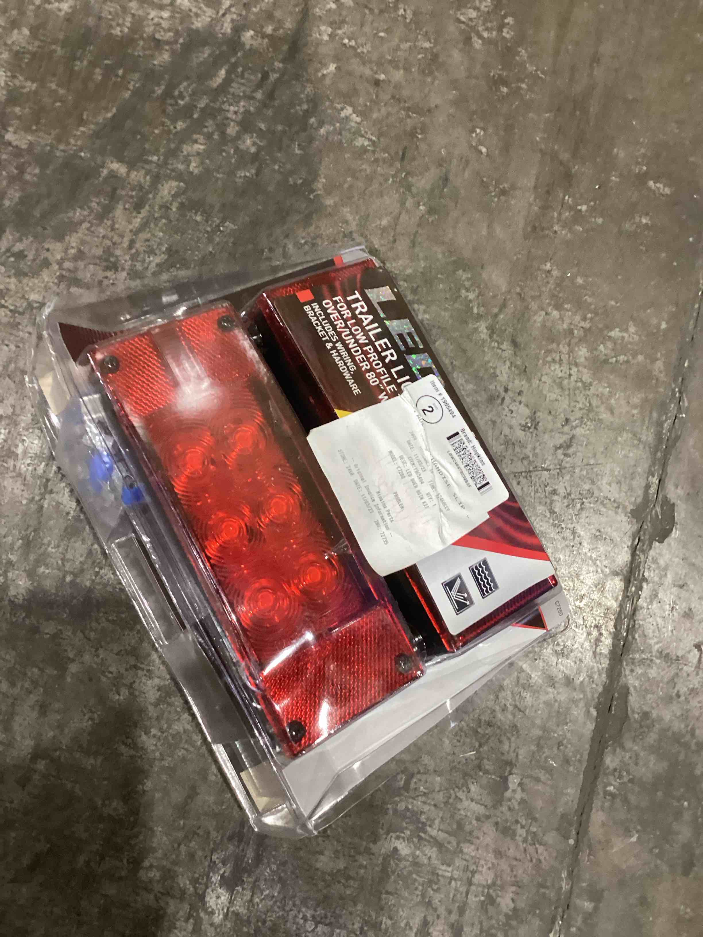 led trailer light kit for low profile trailers over/under 80 wide Partsam 12V LED Submersible Low Profile Rectangular Trailer Lights, Waterproof LED Combination Trailer Tail Light Kit Stop Brake License Plate Turn Running Lights Sealed for Boat Trailer Lights Truck